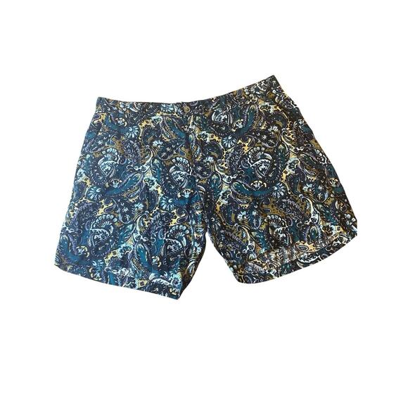 Tasso Elba Men's Linen Paisley Floral Chino Shorts Size 42 Multicolor Vacation - Picture 14 of 14
